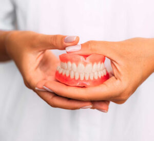 Dentures in flint